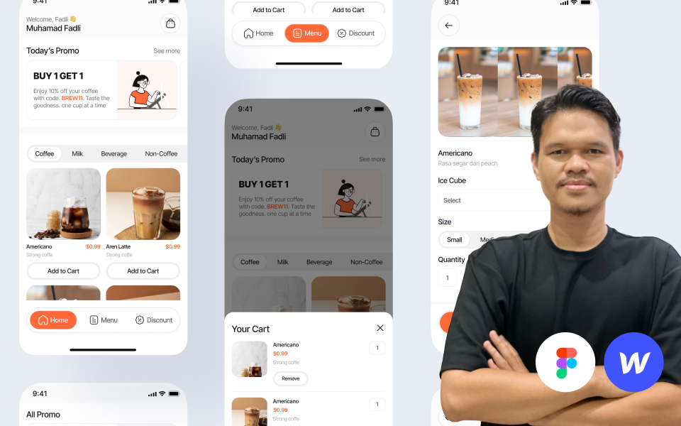 Kelas Webflow E-commerce : Bikin Web App Pesan Kopi di BuildWithAngga